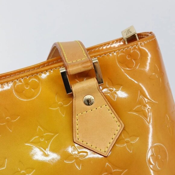LOUIS VUITTON Monogram Vernis Houston Hand Bag Beige - Picture 8 of 15